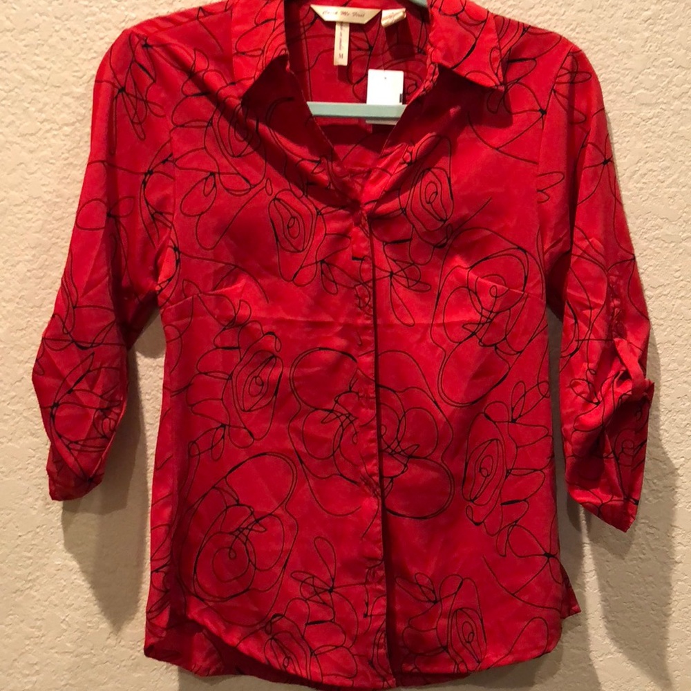 Red dressy shirt